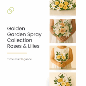 Golden Garden Spray Roses & Lilies Bundle