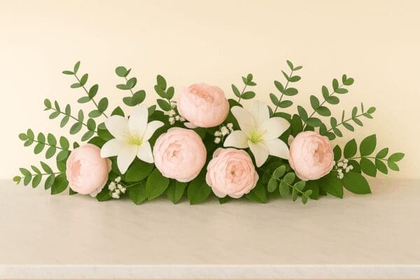 Peonies & Lilies Top Table Centrepiece