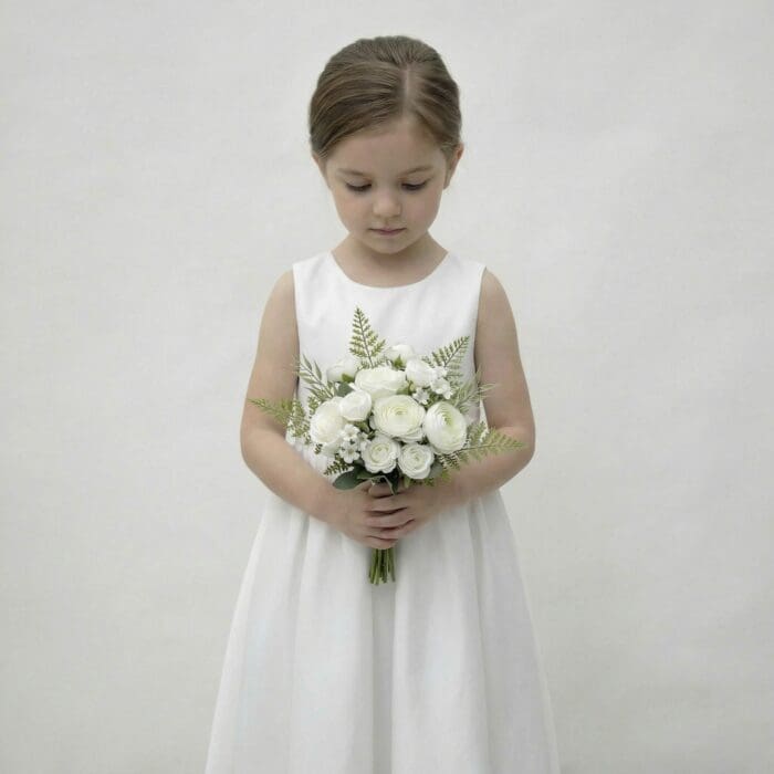willow collection flower girl bouquet